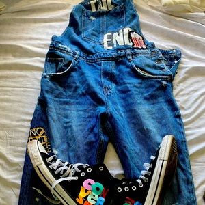 Cute designed overalls for woman